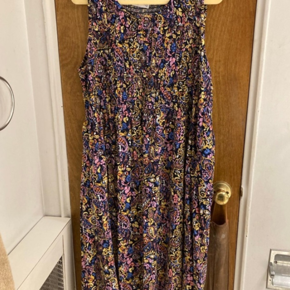 Plus size Women's Croft & Barrow Smocked Midi Dress